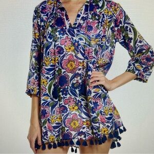 Roberta Roller Rabbit Multicolor Floral Tunic